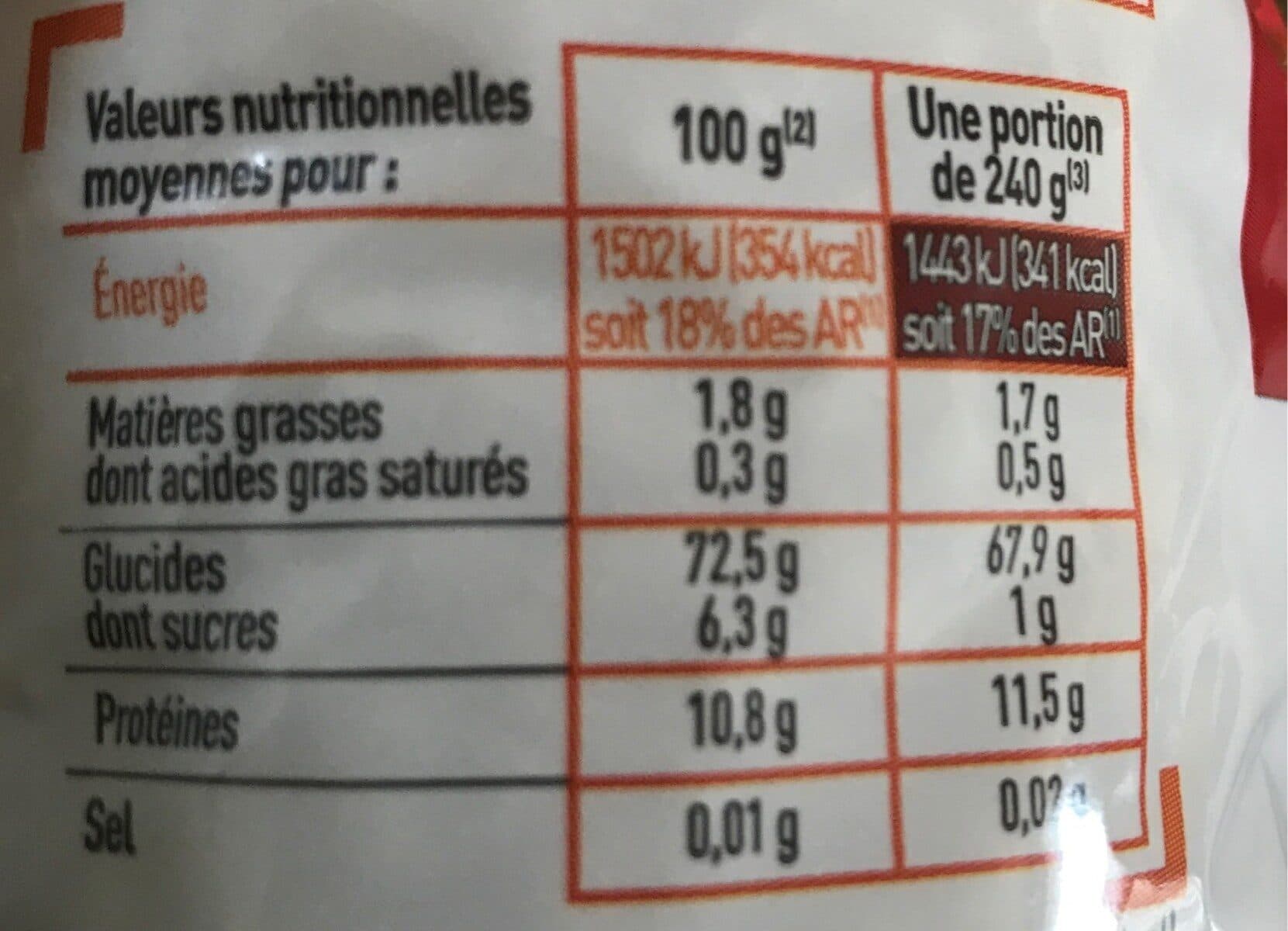 Netto Coquillettes cuisson rapide packshot