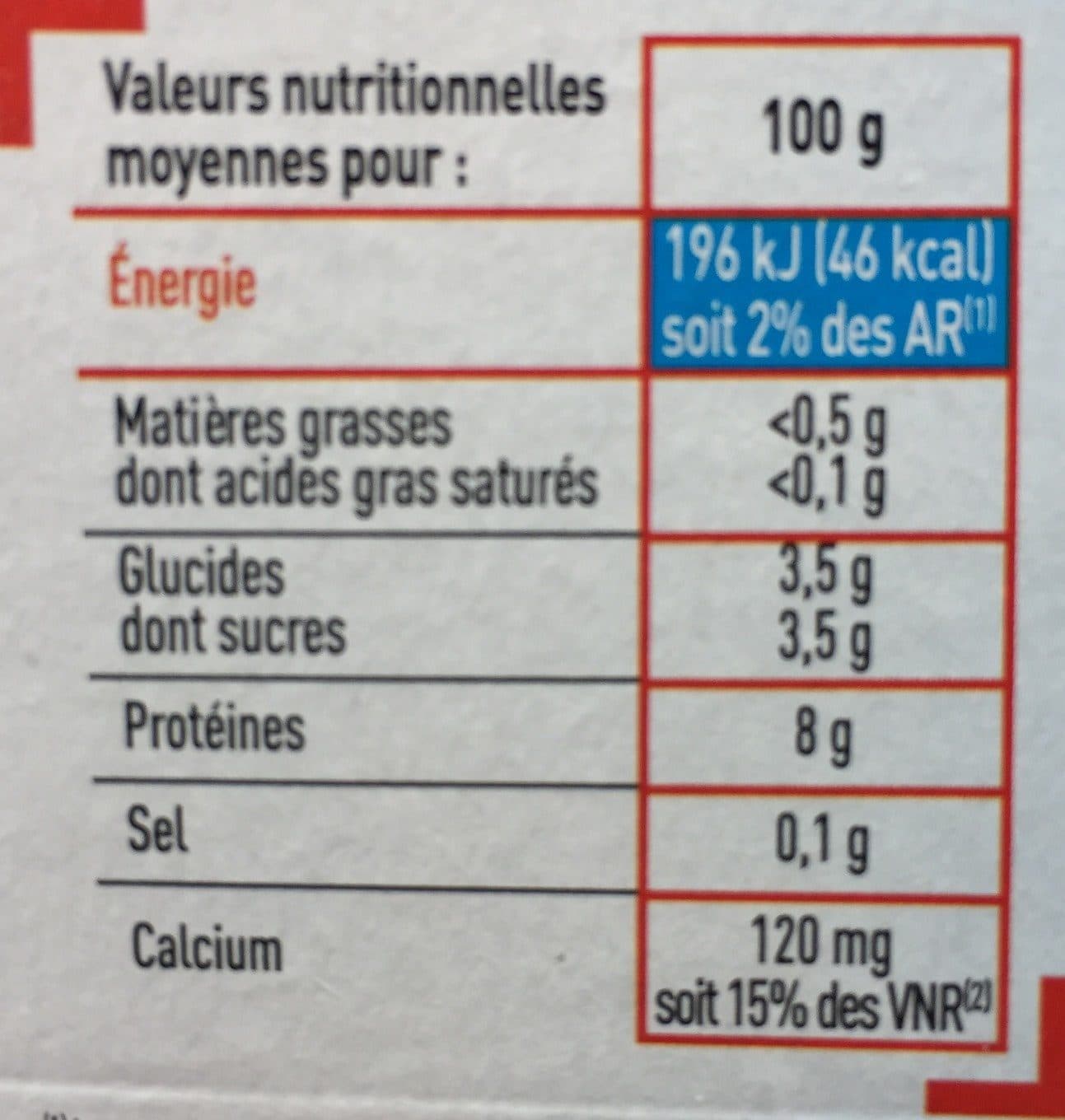 Netto Fromage frais battu nature 0% 8x100g packshot