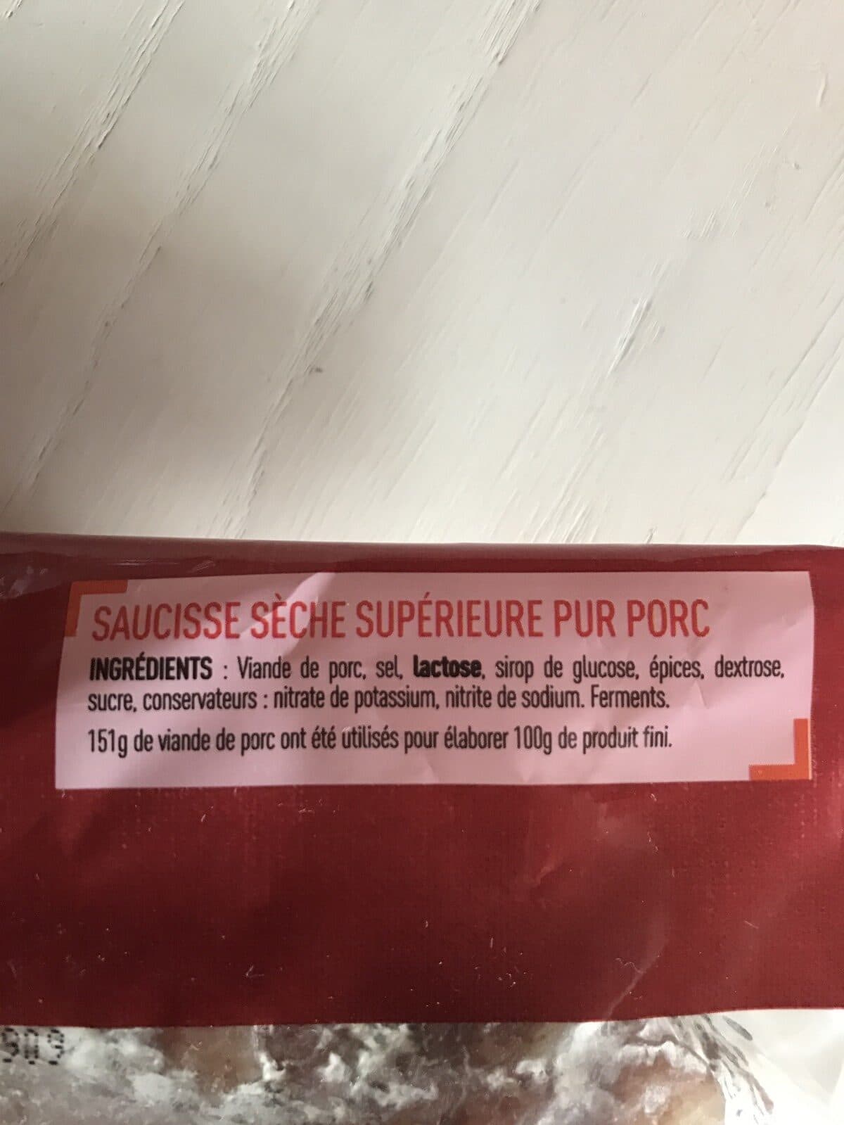 Netto HD Saucisse sèche courbe pur porc 300g packshot