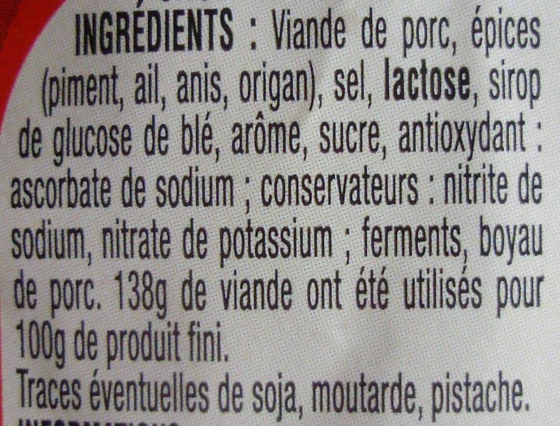 Les Mousquetaires Chorizo FORT PP 225g packshot