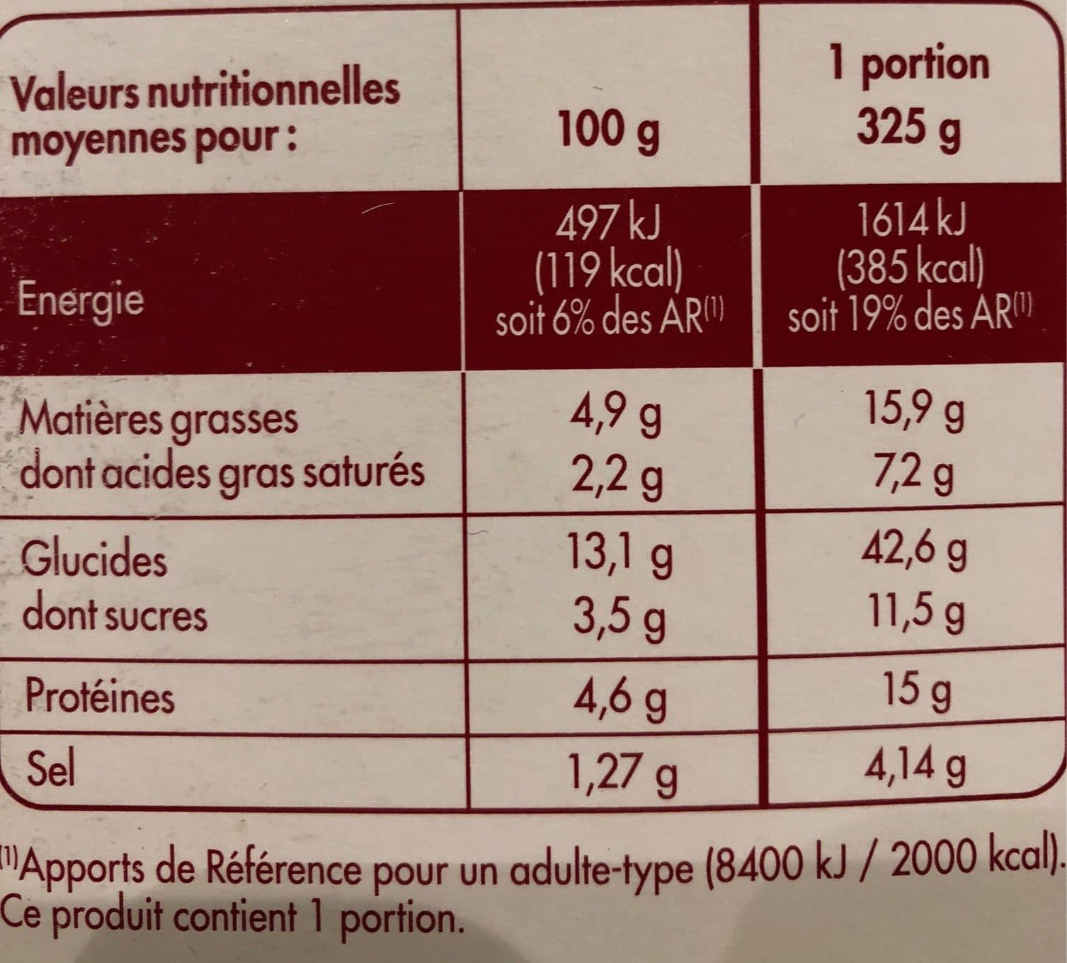 Claude leger Lasagnes Bolognaise, 325g packshot