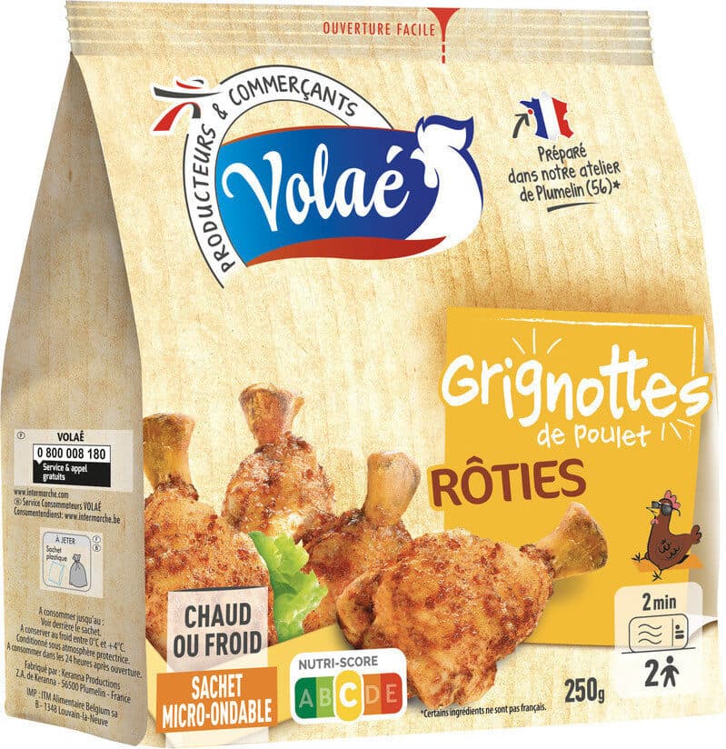 Volae Grignottes de poulet rôties packshot