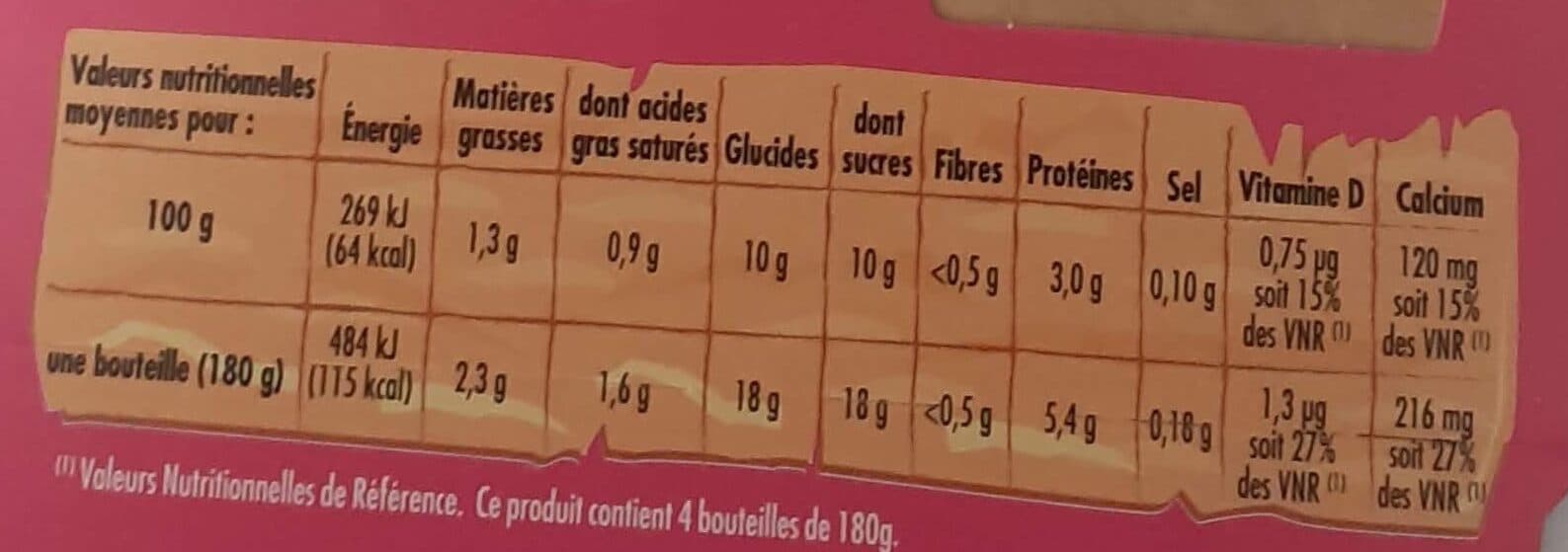 Pâturages P'tit Yab - Yaourt à boire framboise packshot