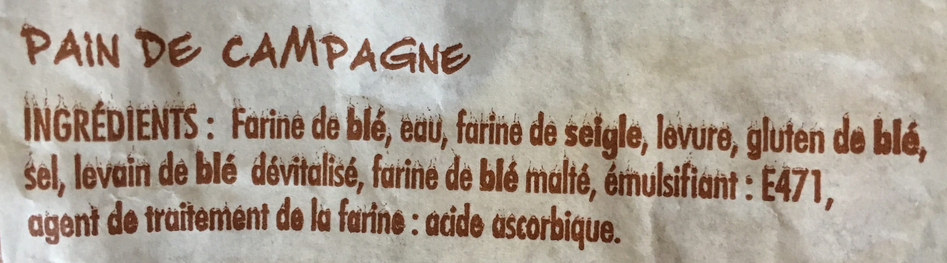 Cuit sur place Cuit sur place Pain de campagne la pièce de 350 Gr packshot