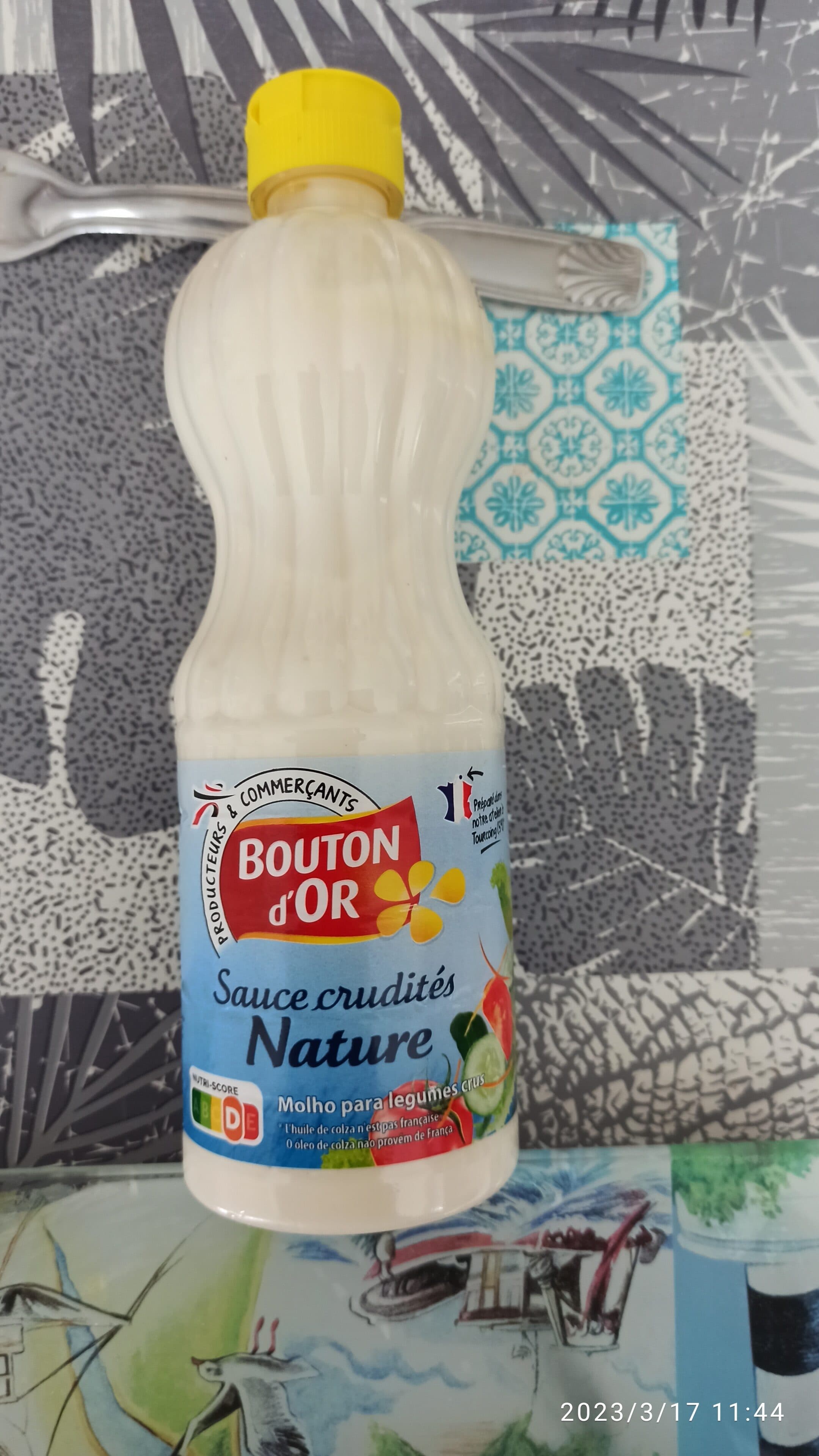 Bouton d'or Sauce crudité nature 500ml packshot