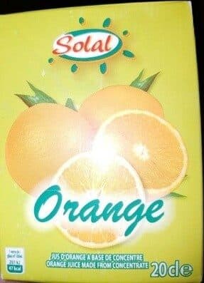 Solal Jus d'Orange packshot