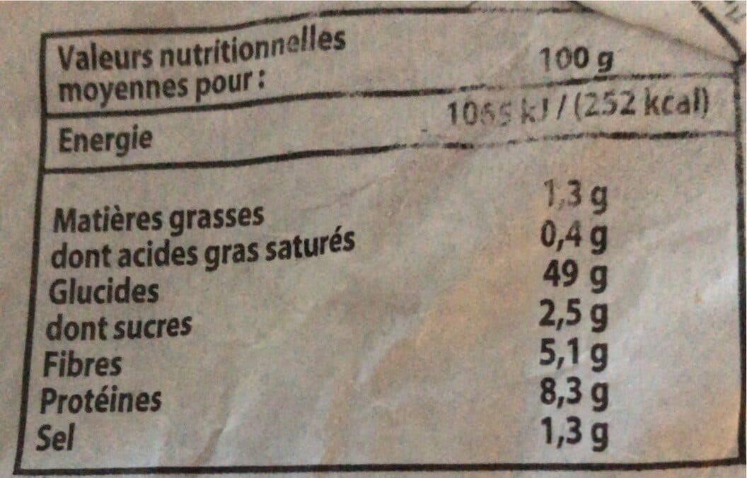 MOULIN DE LA CHAUME Pain au seigle precuit / 300g cuit packshot