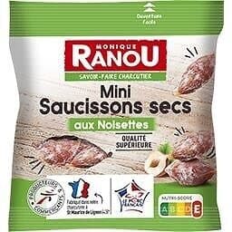 Monique ranou LS mini-saucissons secs noisettes 75g packshot