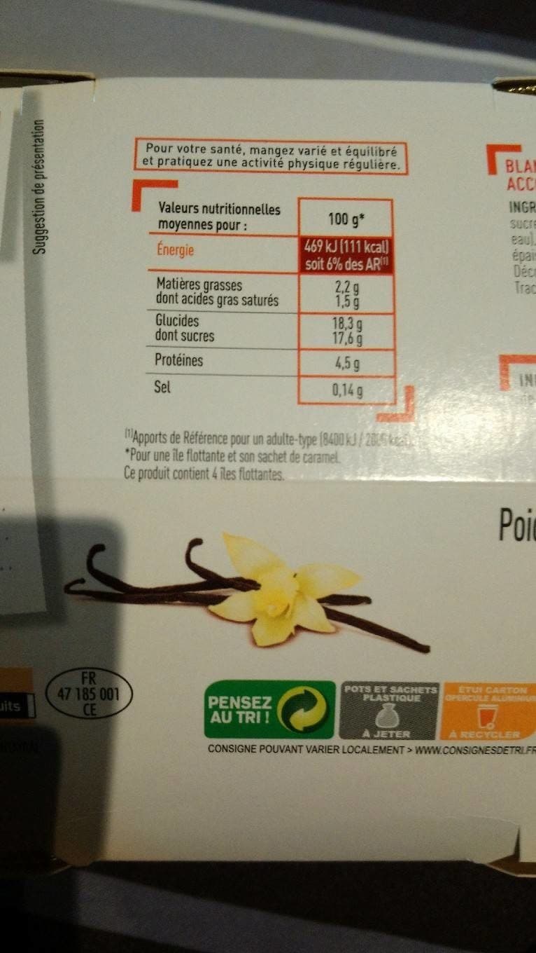 Netto Iles flottantes 4x100g packshot