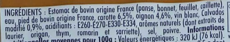 Jean Rozé Tripes à la Mode de Caen packshot