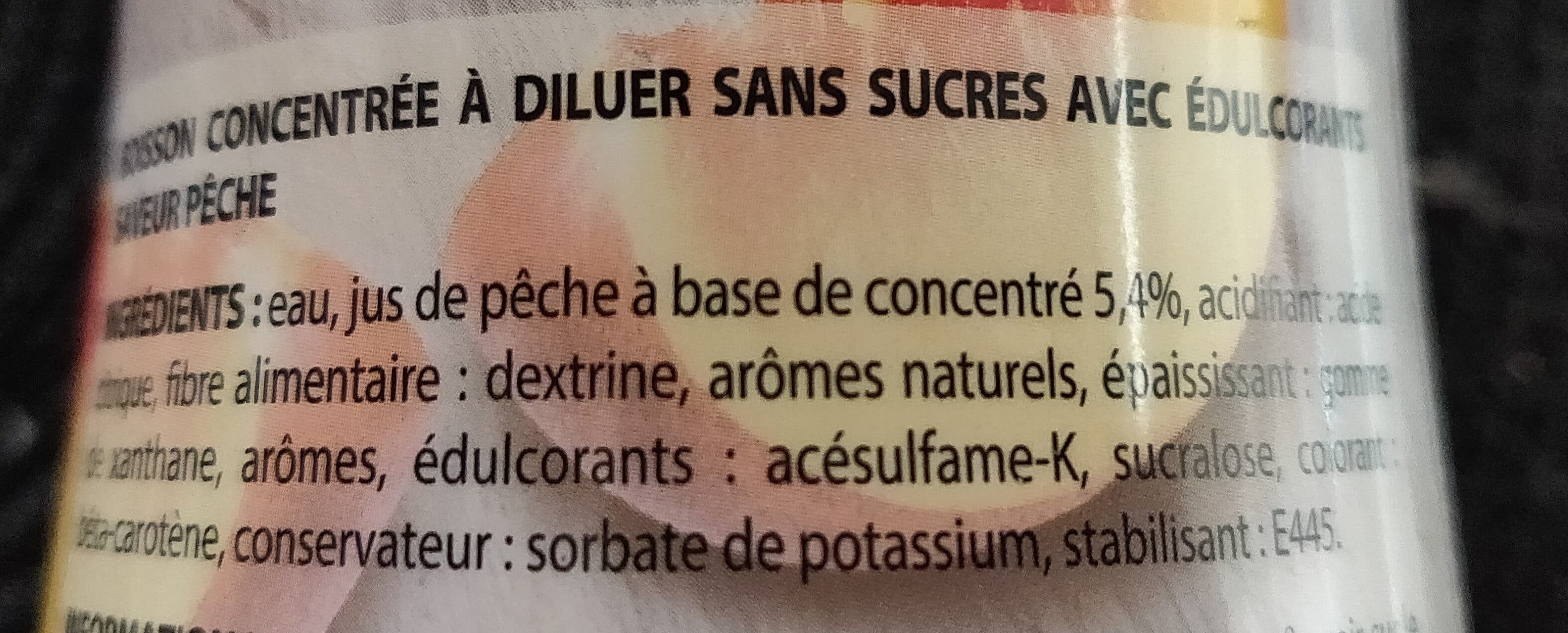 Paquito Sirop Zéro saveur Pêche 75cl packshot