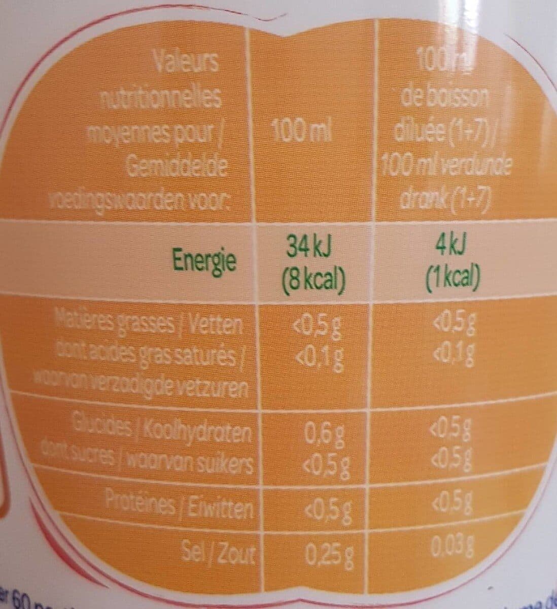 Paquito Sirop Zéro saveur Pêche 75cl packshot