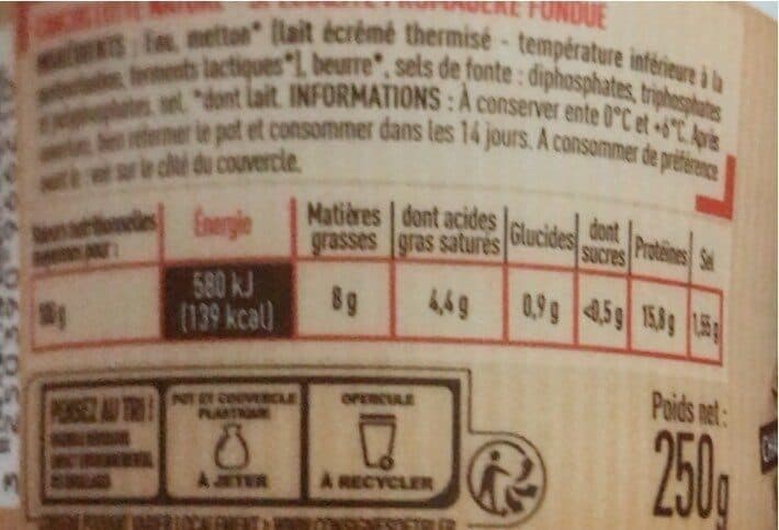 Netto Cancoillotte nature 250g packshot