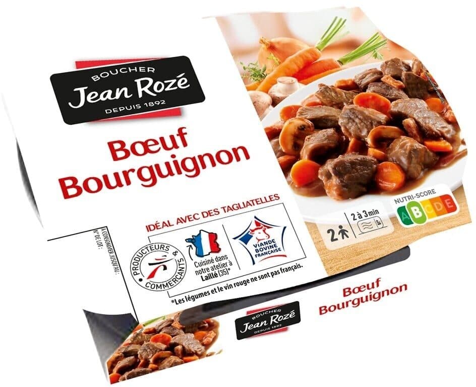 Jean Rozé Bœuf bourguignon - Cuisiné 300g poids fixe packshot