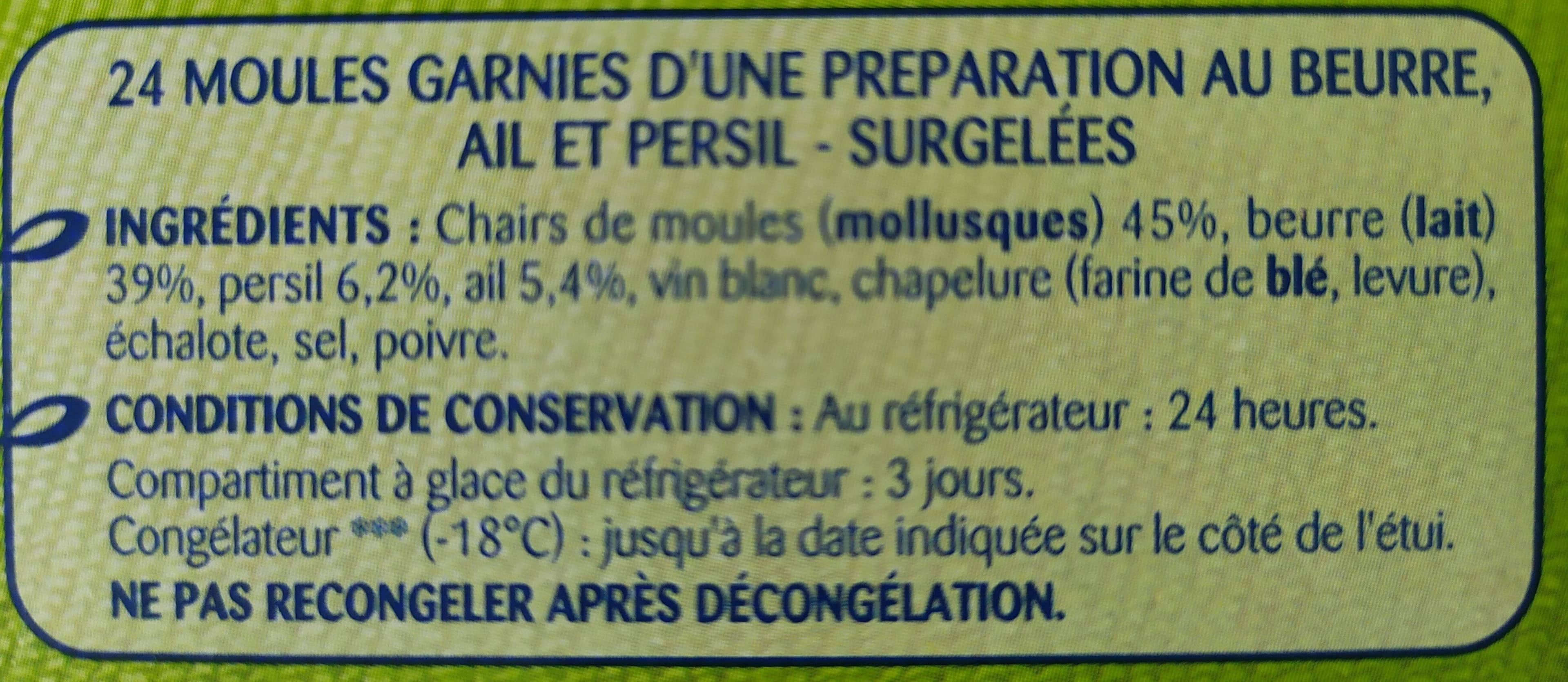 Odyssee 24 Moules farcies ail et persil packshot