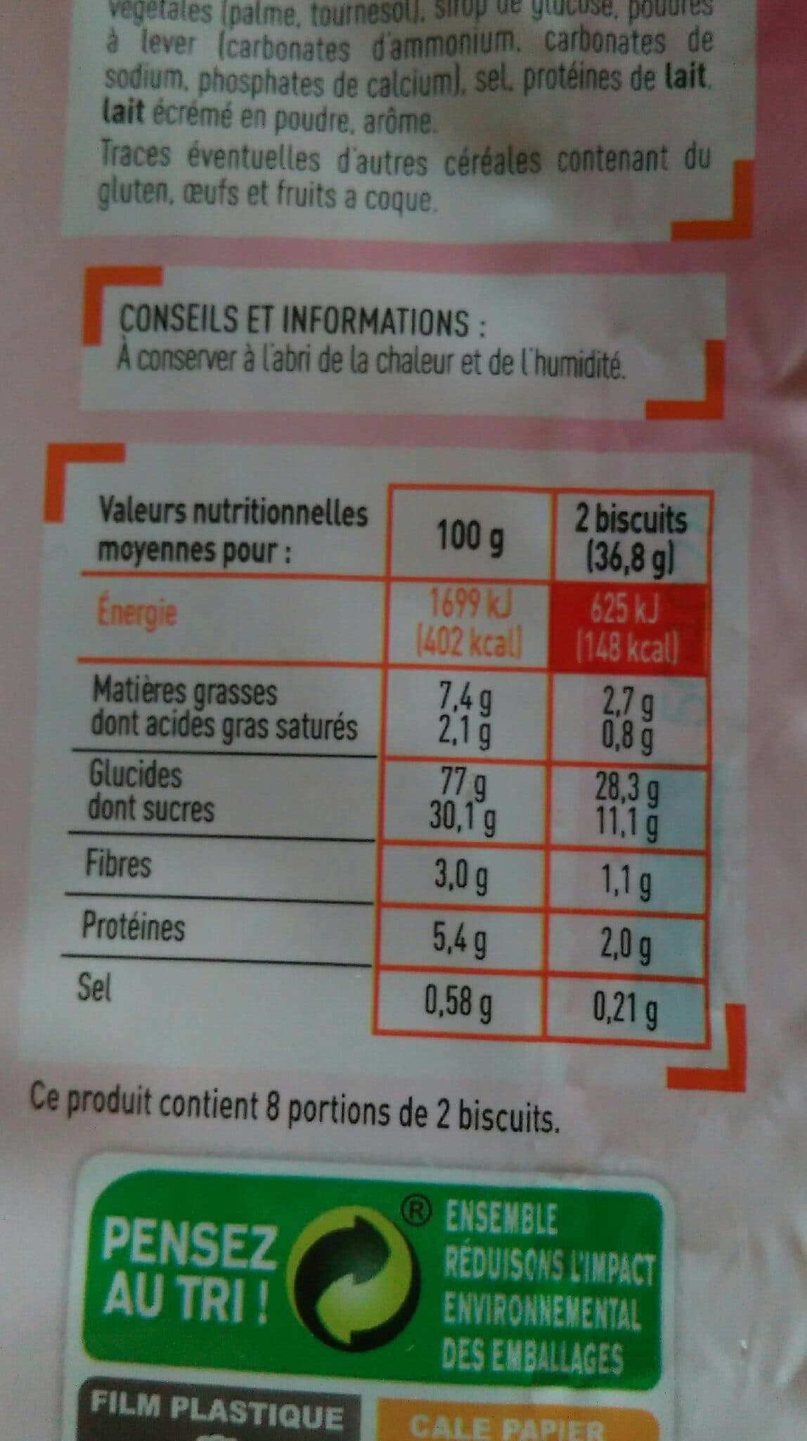 Netto 16 Fourrés carrés fraise 295G packshot