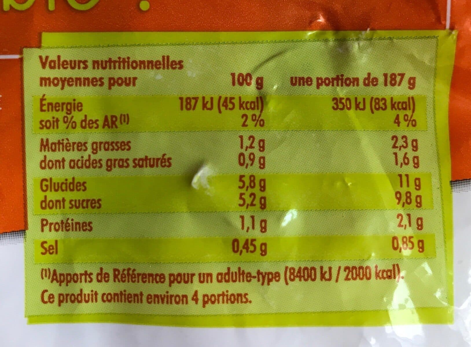 Intermarché Purée de carottes 750g packshot