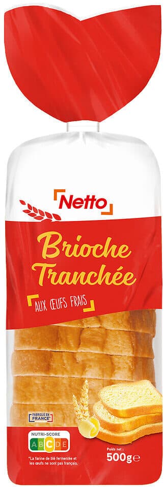 Netto Brioche tranchée 500g packshot