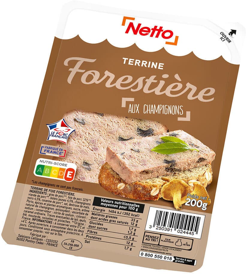 Netto Terrine forestiere 200g packshot