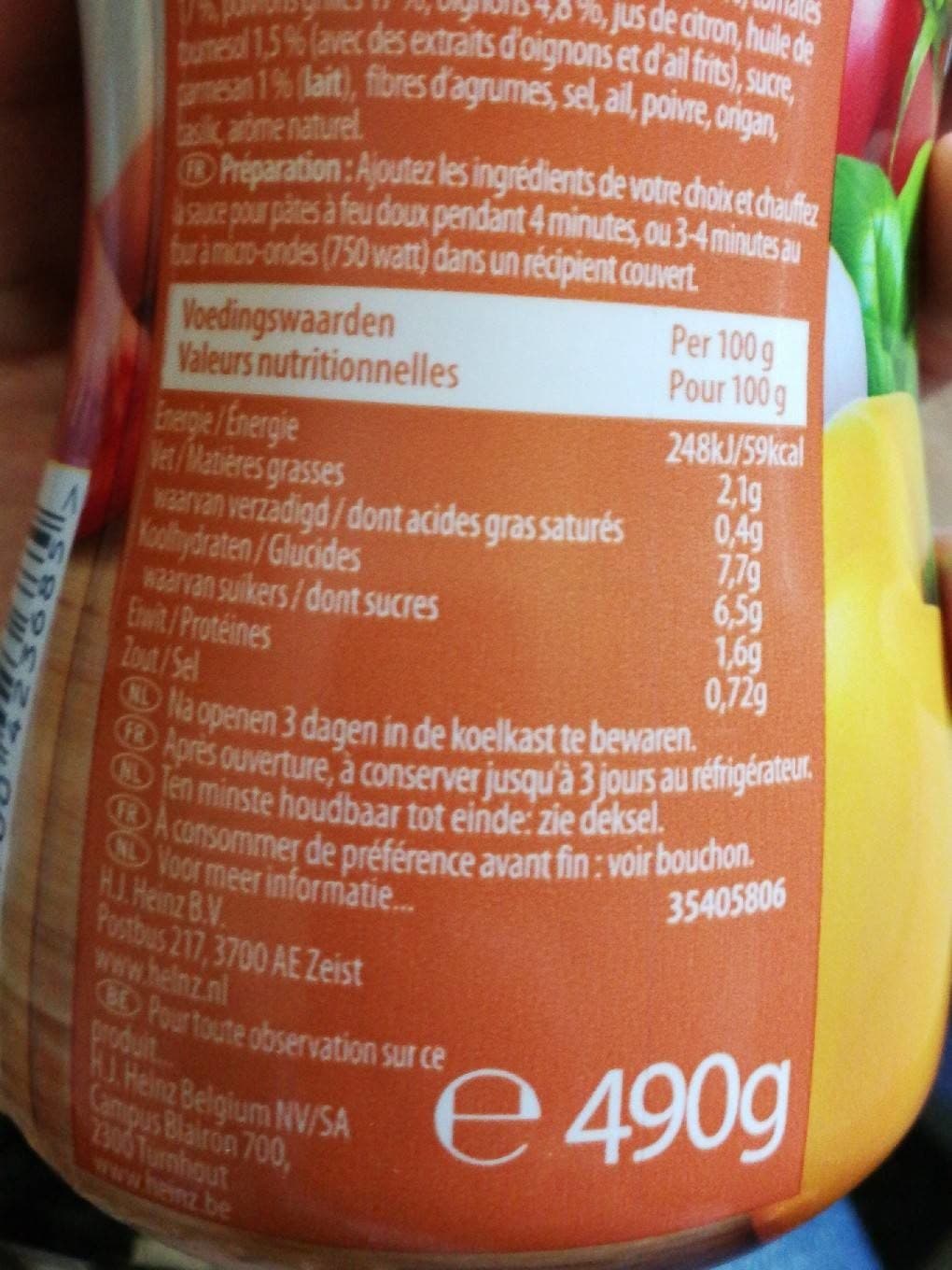 Heinz Seriously good roasted pepper&italien cheese packshot