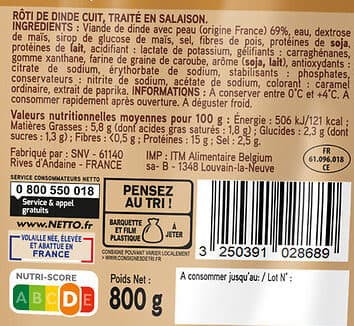 Netto Roti de dinde cuit packshot