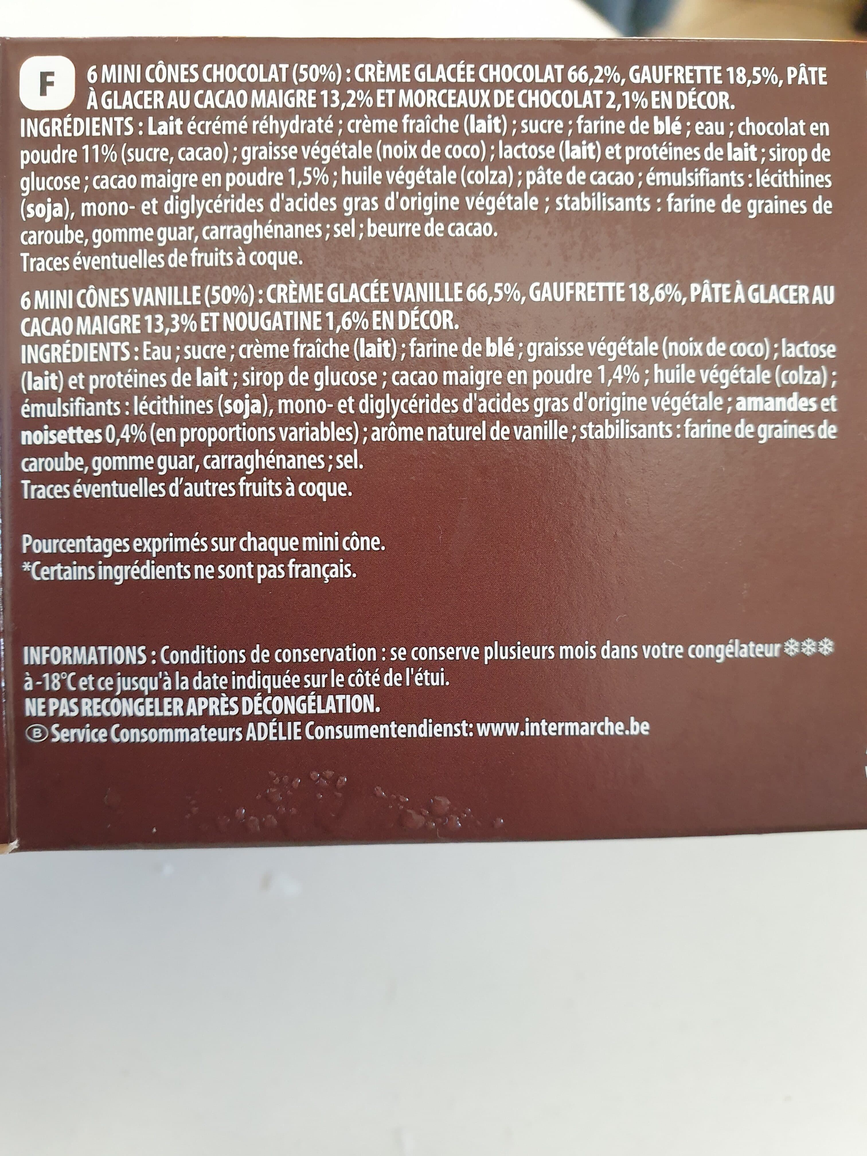 Adelie Mini cône G vanille x6 - G chocolat x6 - 30mL packshot
