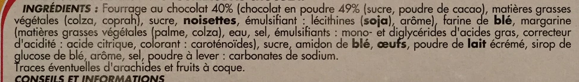 Netto Barre fourrée chocolat - 225g packshot