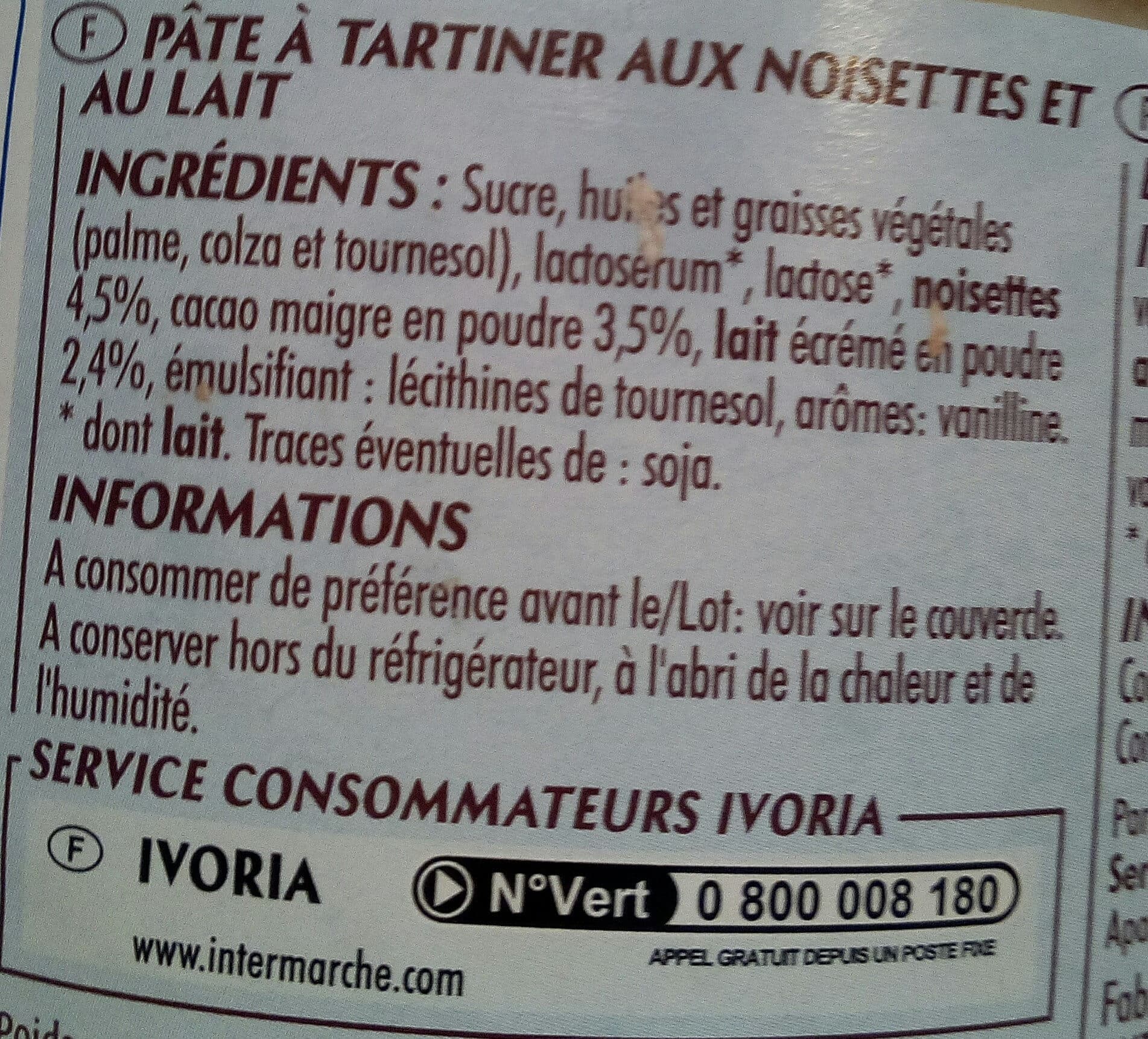 Ivoria Pâte à tartiner DUO 400G packshot