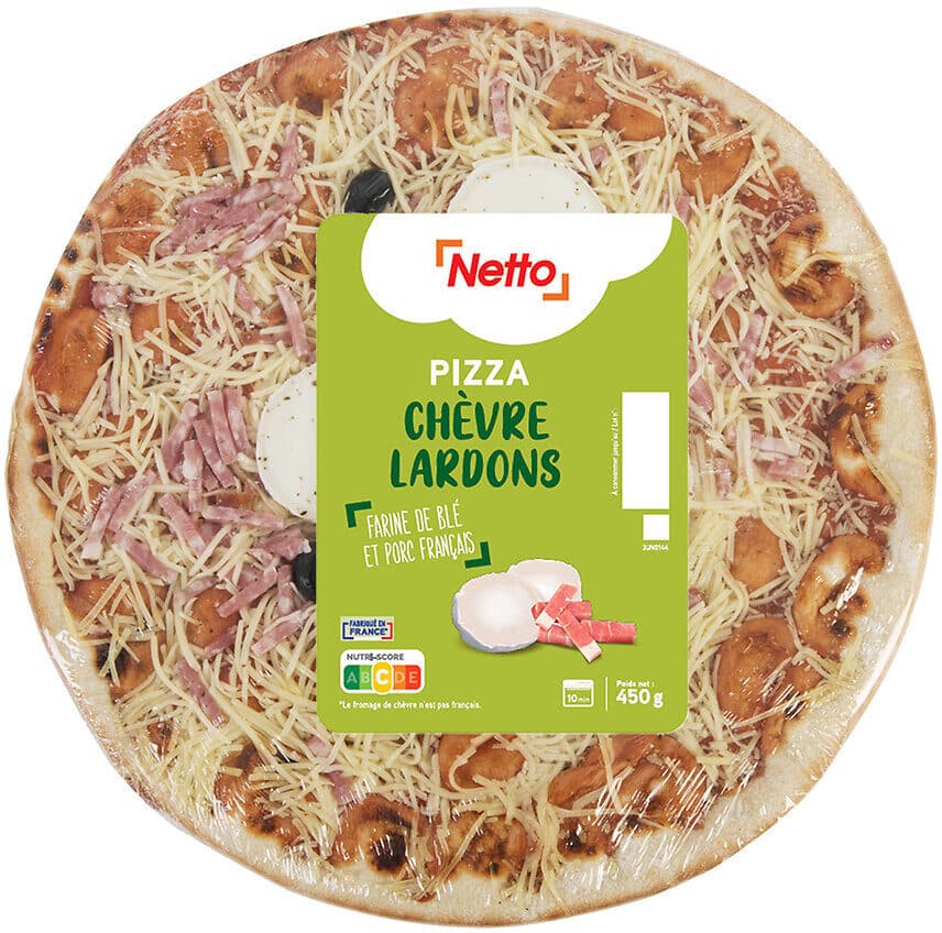 Netto Pizza 450g - chevre lardons packshot