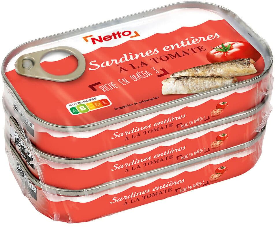 Netto Sardines à la tomate 3x69g (1/10) packshot