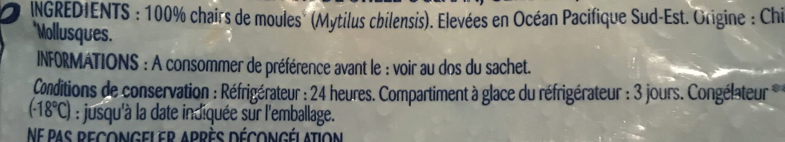 Odyssée Moules du pacifique decoquillees cuites asc 500g packshot