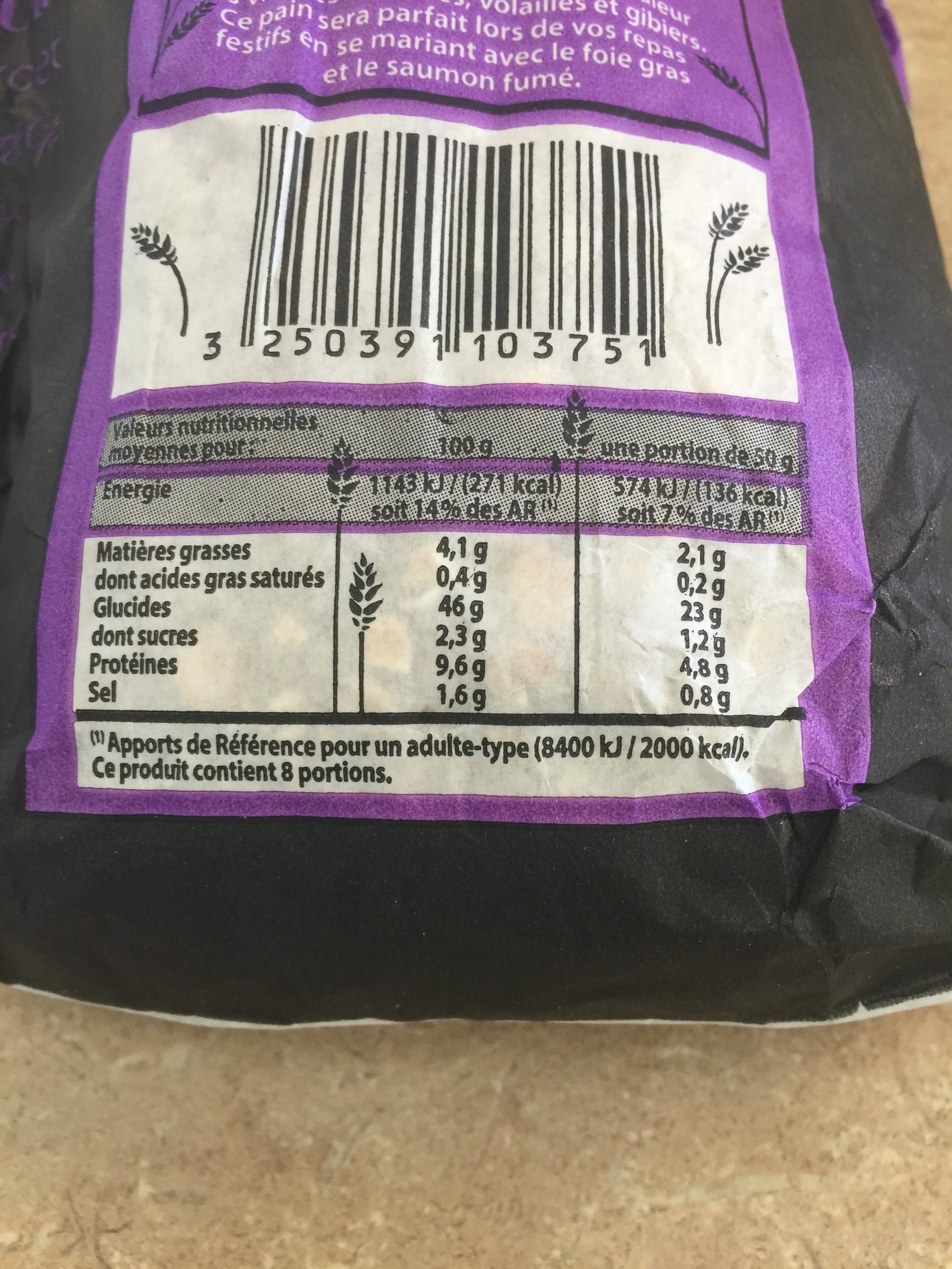 Campaniere Pain Pavé Multicéréales, La Pièce, 400 Gr packshot