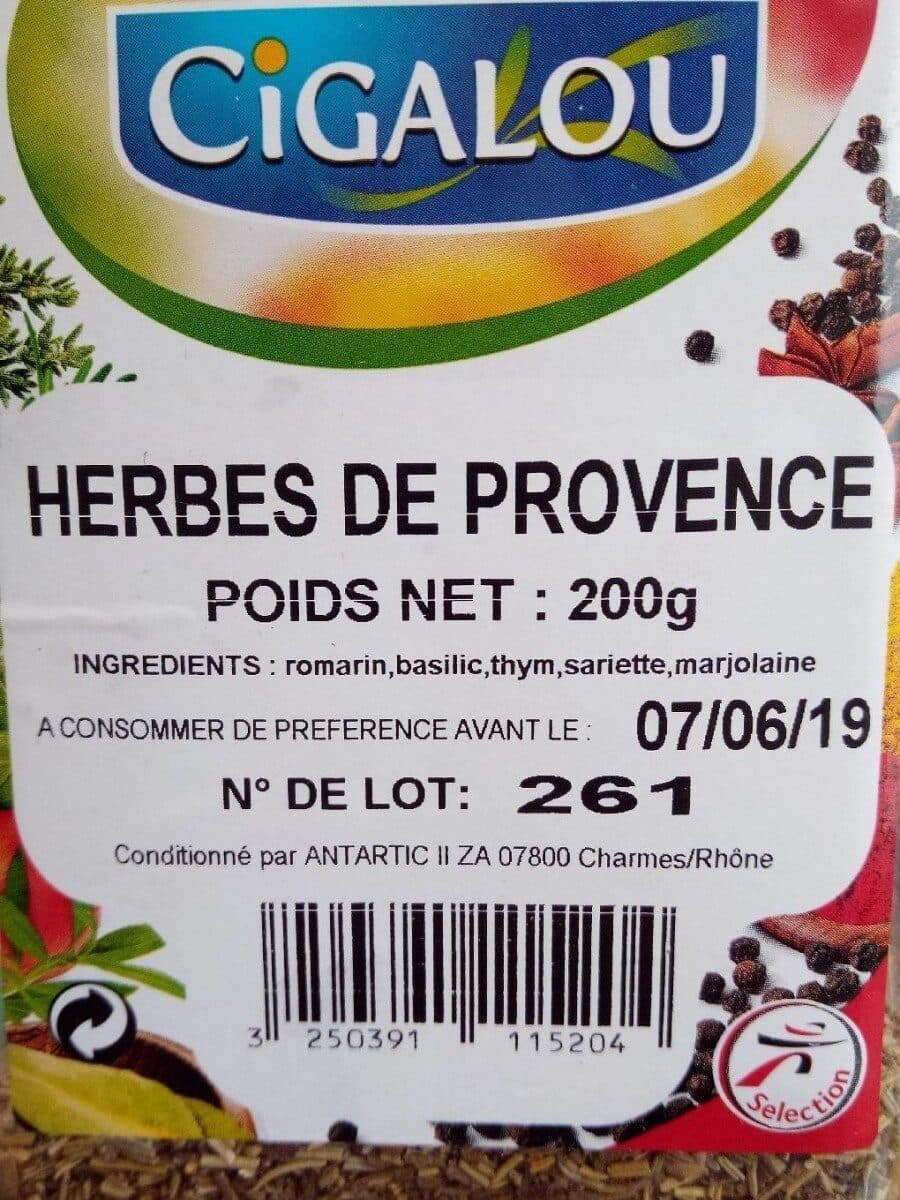 Cigalou Herbes de Provence packshot