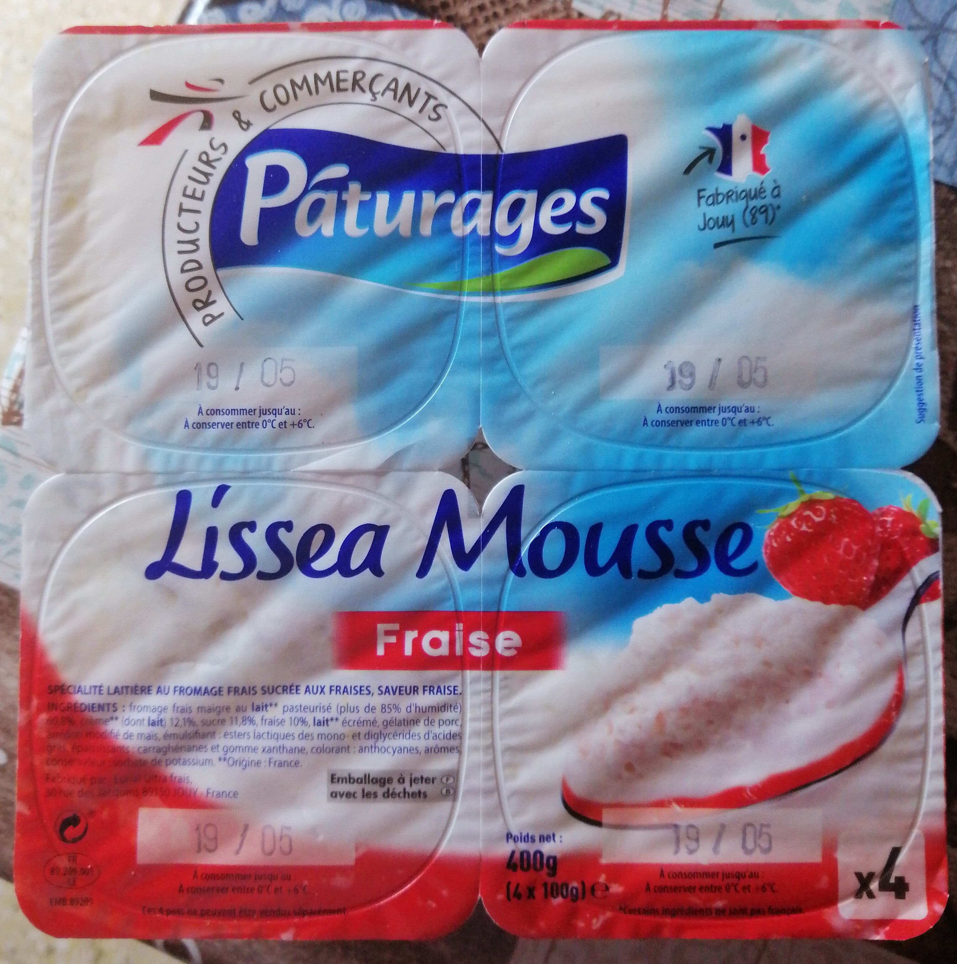 Pâturages Lissea fraise 4x100 packshot