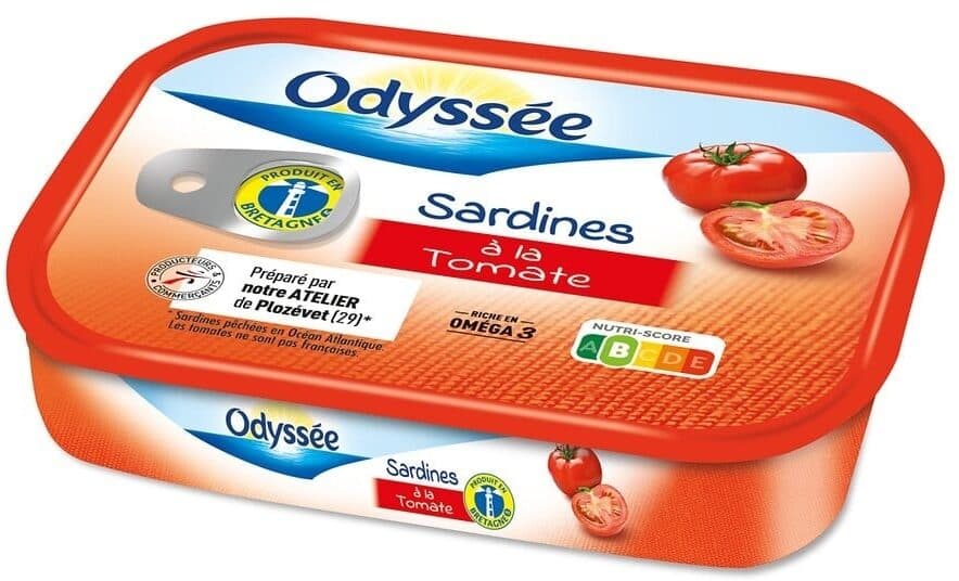 Odyssée Sardines à la tomate 135g (1/5) packshot