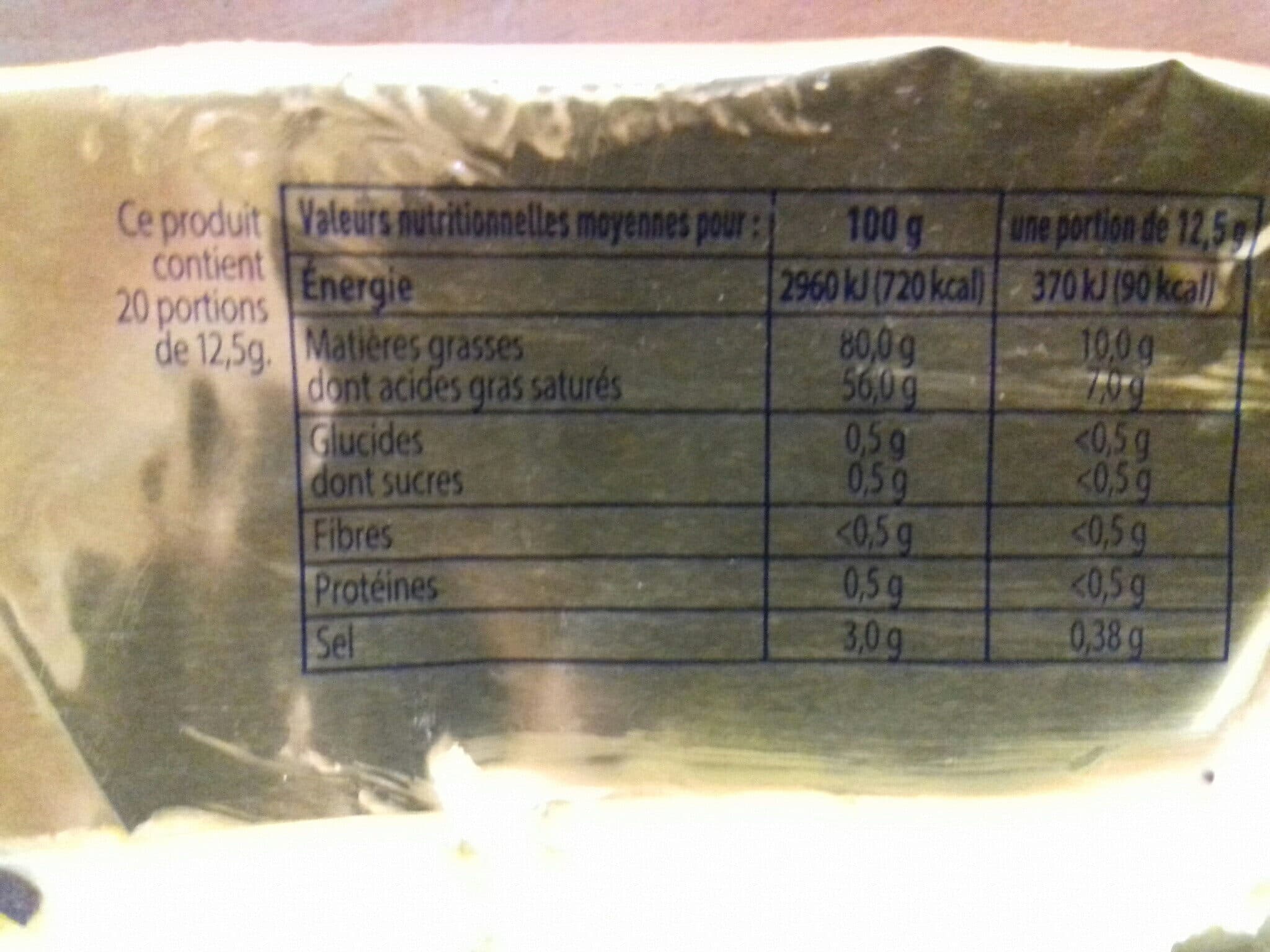 Intermarché BEURRE TENDRE DEMI SEL PQ 250g origine UE packshot