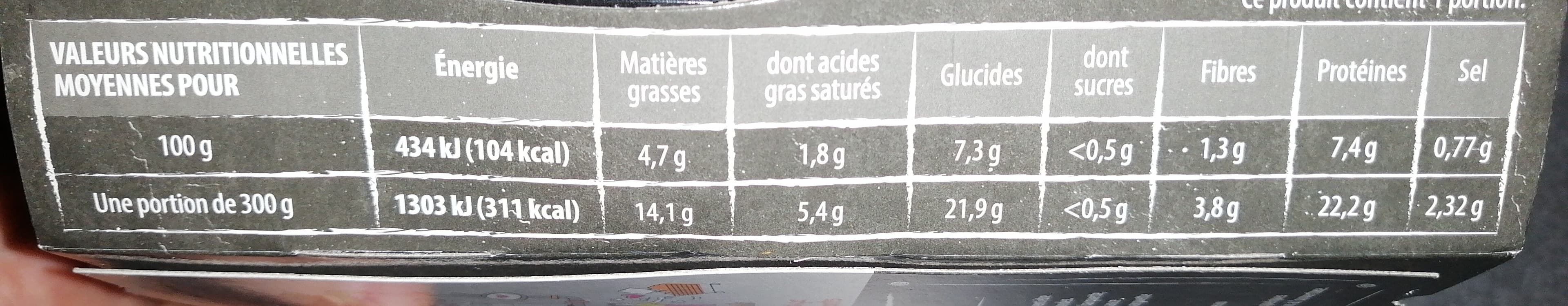 Monique ranou Saumon et torsades - sauce à l'oseille packshot
