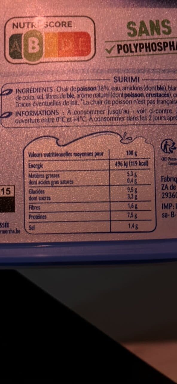 Odyssée Bâtonnets de surimi packshot