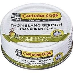 Capitaine cook Thon blanc à l'huile d'olive vierge extra 80g packshot