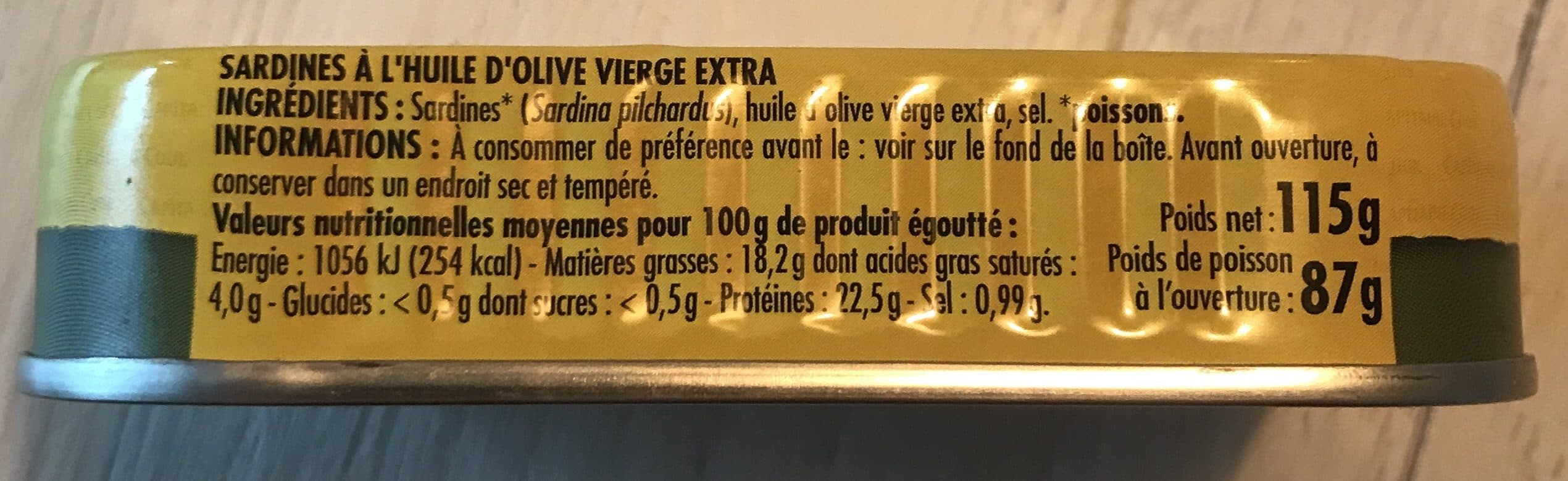Capitaine cook Sardines à l'ancienne à l'huile d'olive packshot