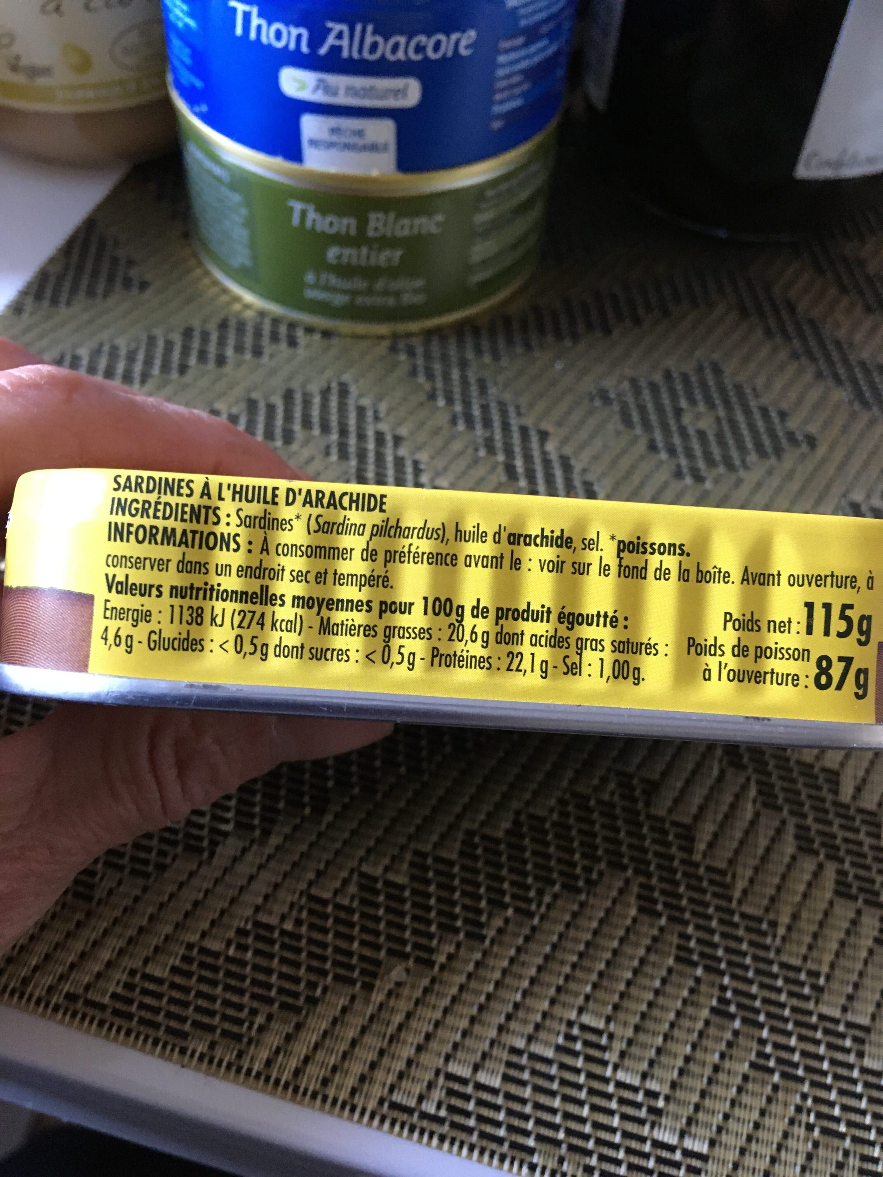 Capitaine cook Sardines à l'huile d'arachide packshot