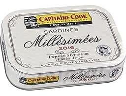 Capitaine cook Sardines millésimées à l'huile d'olive vierge extra 115g packshot