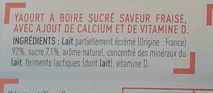 Netto Yaourt à boire fraise packshot