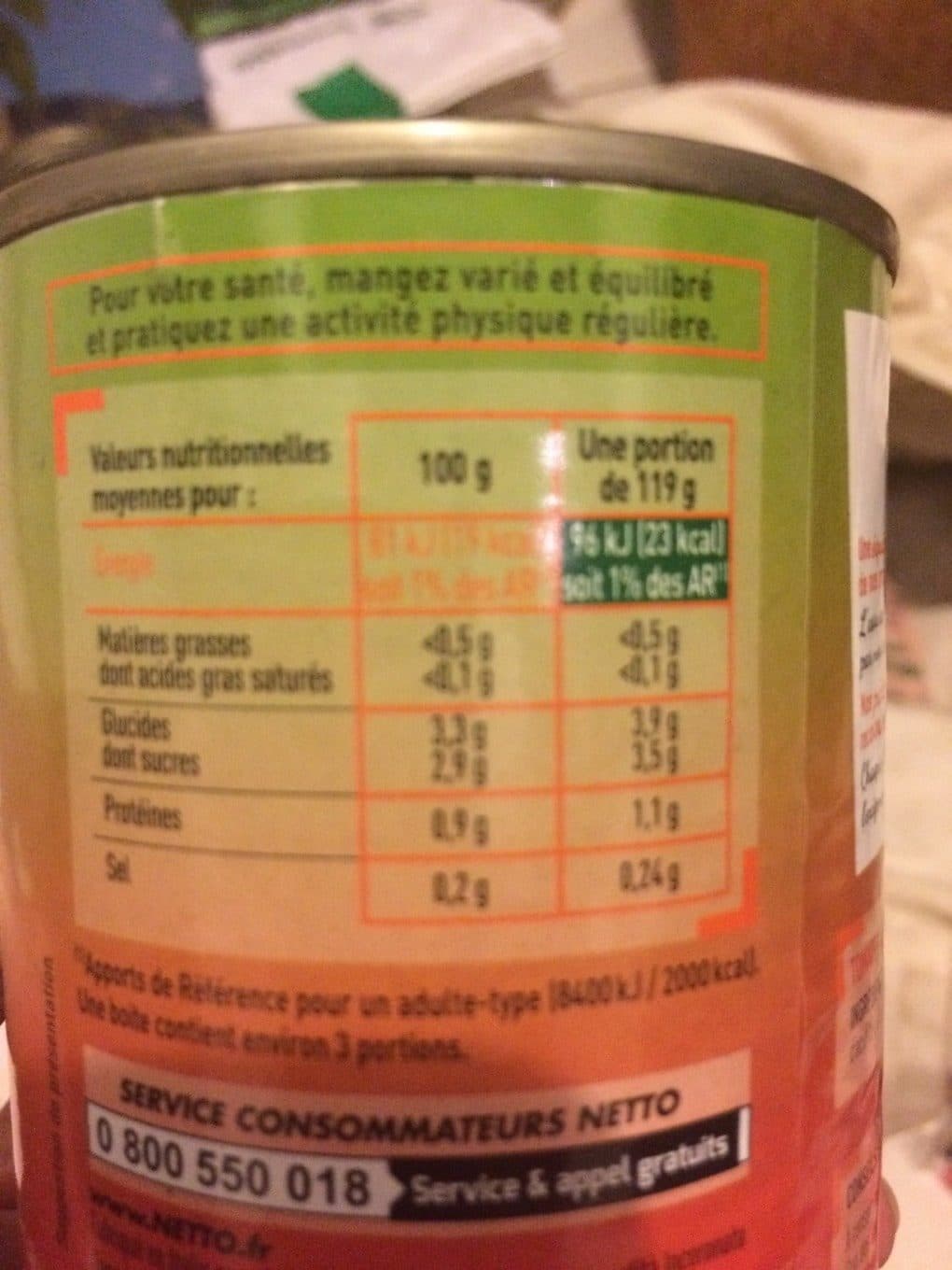 Netto Tomates pelées concassées au jus 1/2 packshot