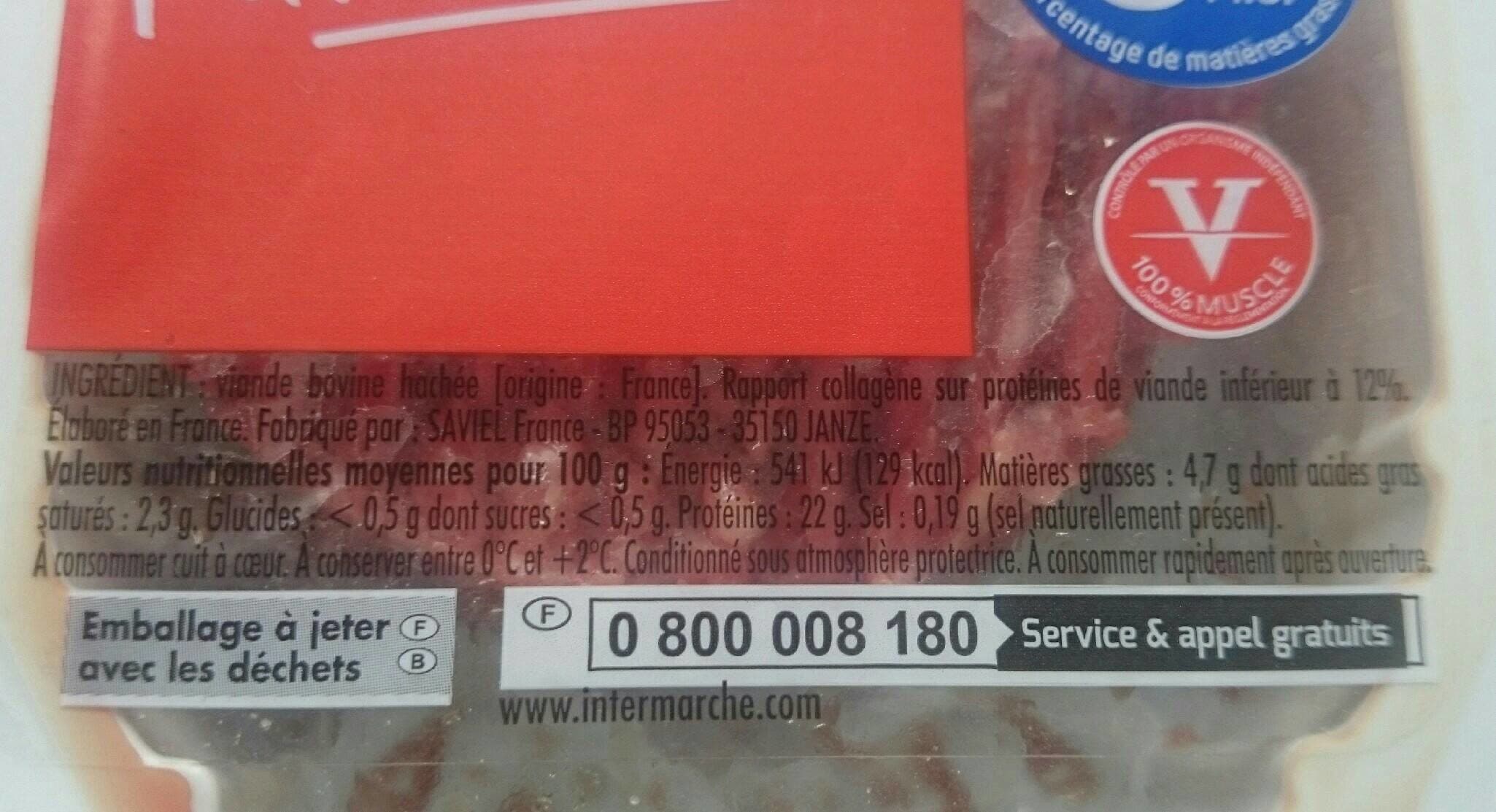 Intermarché Steaks hache 5% MG packshot