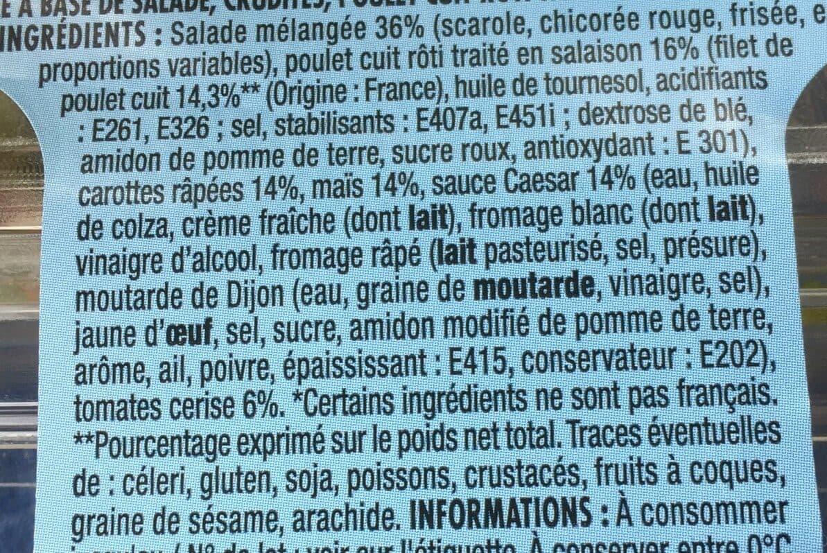 Monique ranou Bol snacking 250g poulet crudites packshot