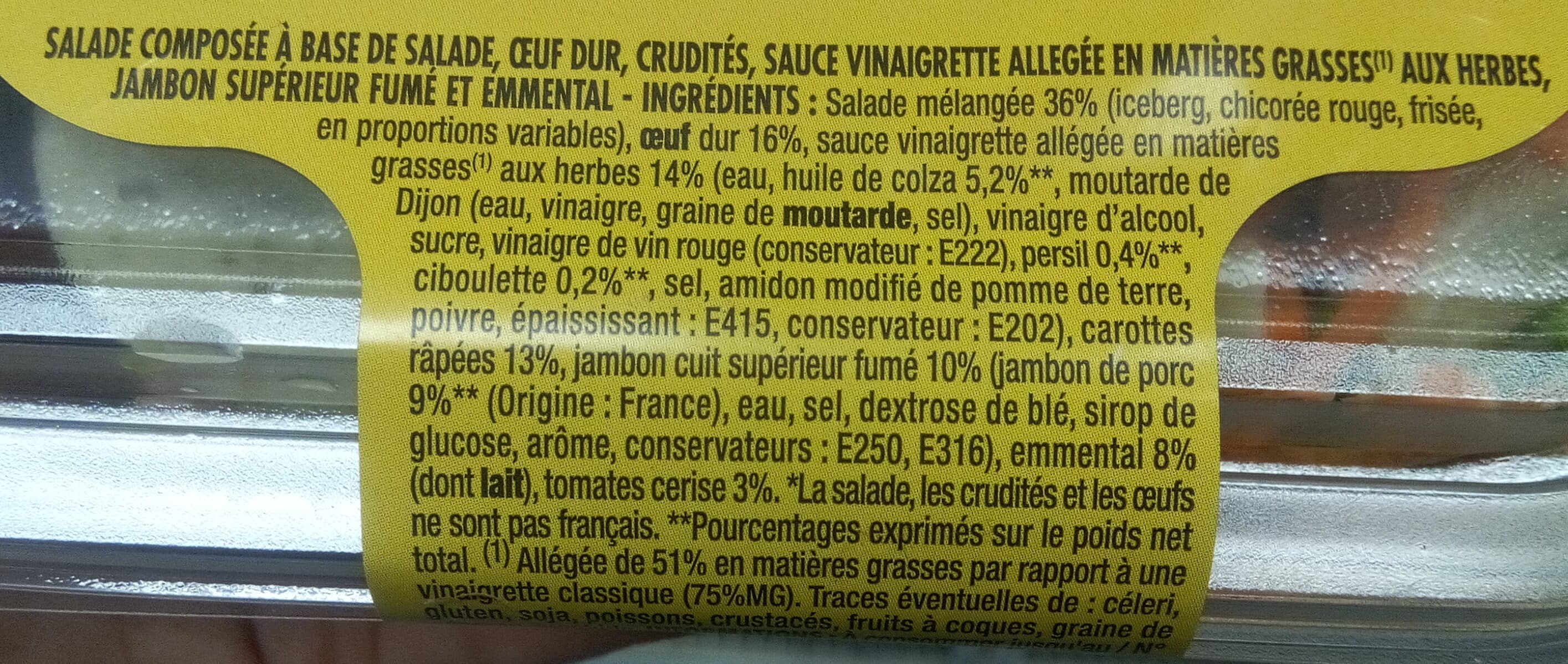 Monique ranou Bol snacking 250g jambon crudites packshot
