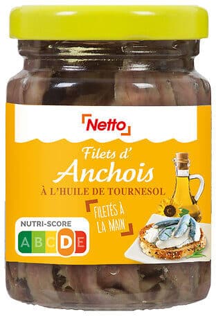 Netto Filets d'anchois à l'huile de tournesol packshot