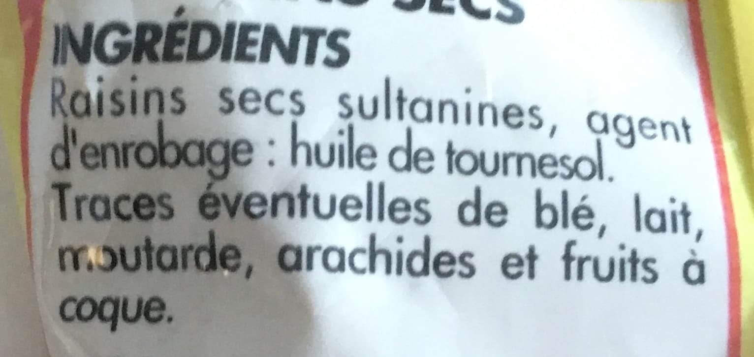 Netto RAISINS SECS sultanine packshot
