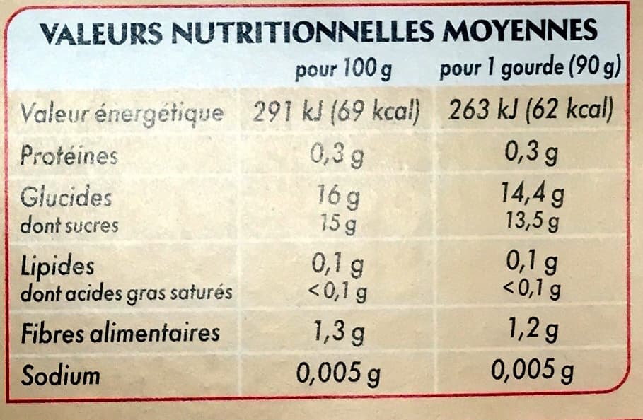 Netto GOURDES Compote de pommes allégée en sucres - 4 x 90 g packshot